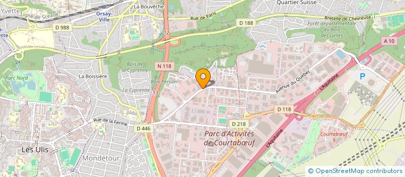 localisation de l'entreprise COMPUNIX MICROSYSTEMS à LES ULIS