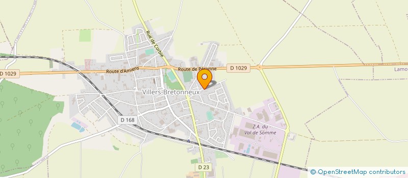 localisation de l'entreprise COMPUSTEF à VILLERS-BRETONNEUX