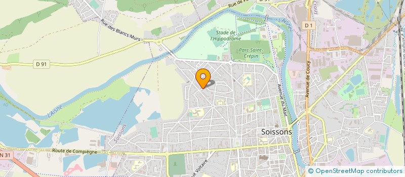 localisation de l'entreprise COMPUT EACH à SOISSONS