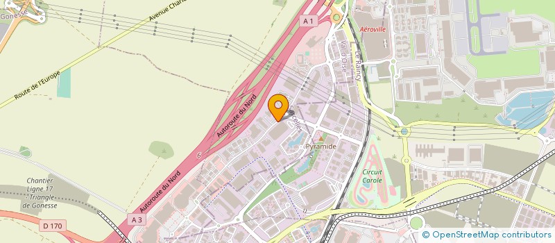 localisation de l'entreprise COMPUTACENTER FRANCE  ROISSY-EN-FRANCE