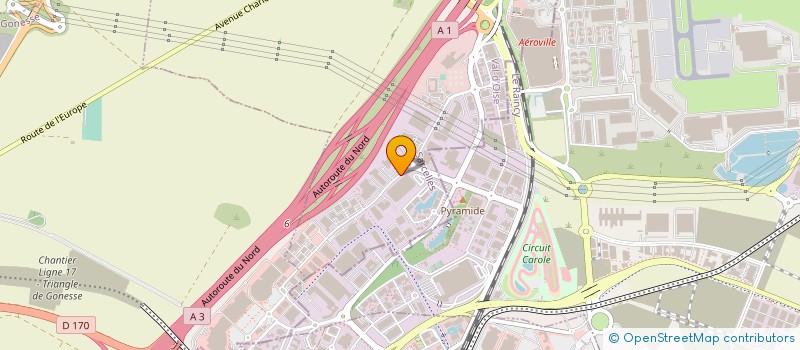 localisation de l'entreprise COMPUTACENTER NS  ROISSY-EN-FRANCE