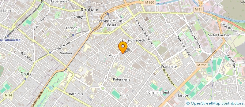 localisation de l'entreprise COMPUTENCES  ROUBAIX