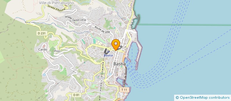 localisation de l'entreprise COMPUTER DEPARTEMENT SERVICES à BASTIA