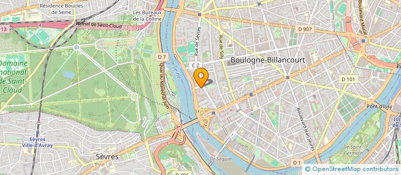 localisation de l'entreprise COMPUTER FRANCE à BOULOGNE-BILLANCOURT