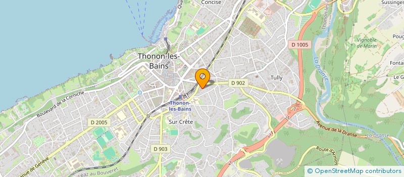 localisation de l'entreprise COMPUTER PRODUCTION à THONON-LES-BAINS