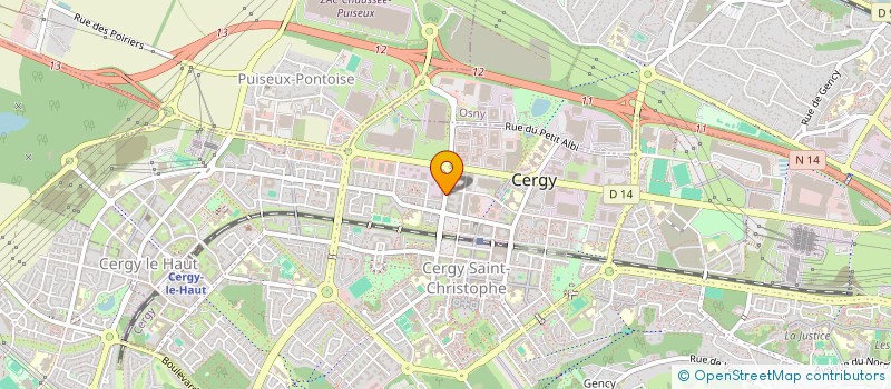 localisation de l'entreprise COMPUTER SYSTEM DESIGN  CERGY