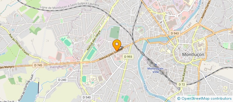 localisation de l'entreprise COMPUTER SYSTEME à MONTLUCON
