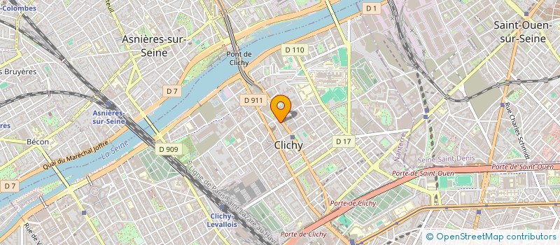 localisation de l'entreprise COMPUTERLOC à CLICHY