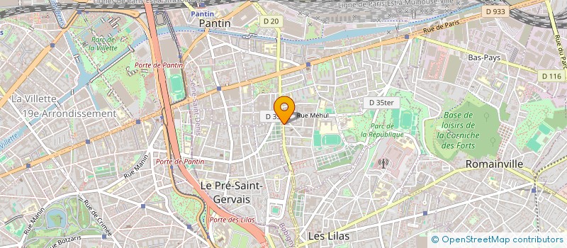 localisation de l'entreprise COMPUTERS GUYS  PANTIN