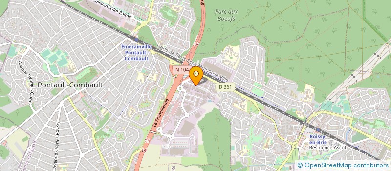 localisation de l'entreprise COMPYR à ROISSY-EN-BRIE