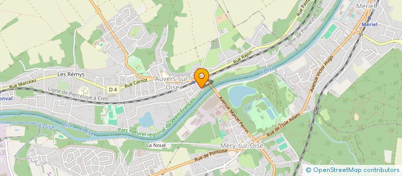 localisation de l'entreprise COMSEBAT INSTALLATION à AUVERS SUR OISE