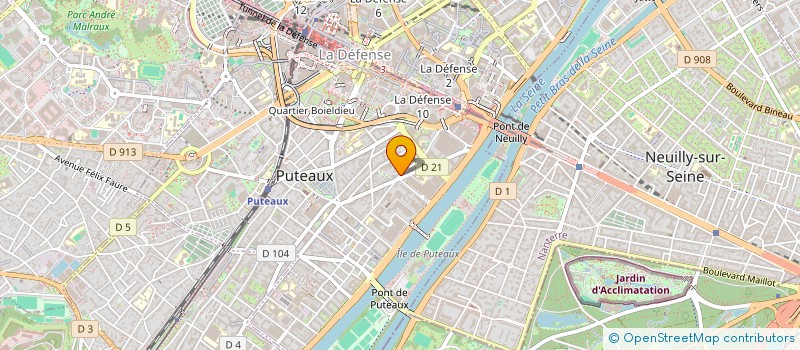 localisation de l'entreprise COMSERVICE à PUTEAUX
