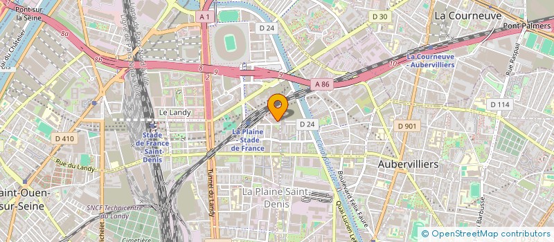 localisation de l'entreprise COMSIP à SAINT-DENIS