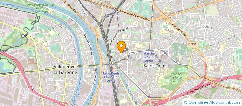 localisation de l'entreprise COMSPACE à SAINT-DENIS
