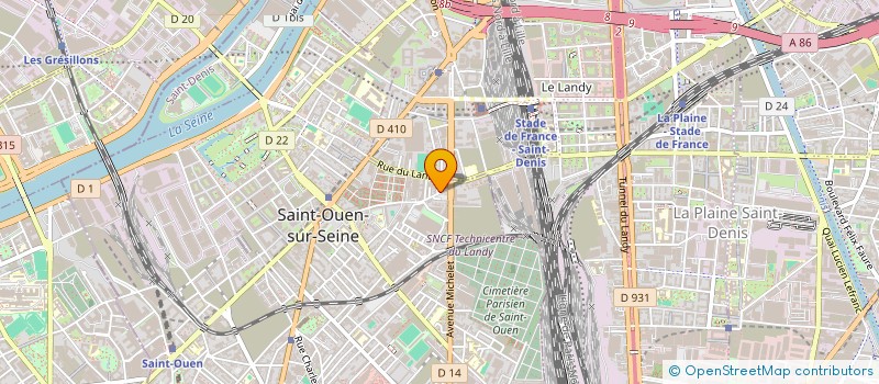 localisation de l'entreprise COMSTART à SAINT-OUEN-SUR-SEINE