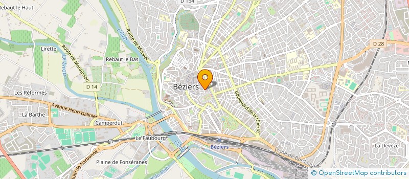 localisation de l'entreprise COMSUP  BEZIERS