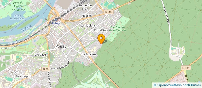 localisation de l'entreprise COMSYLOG  POISSY