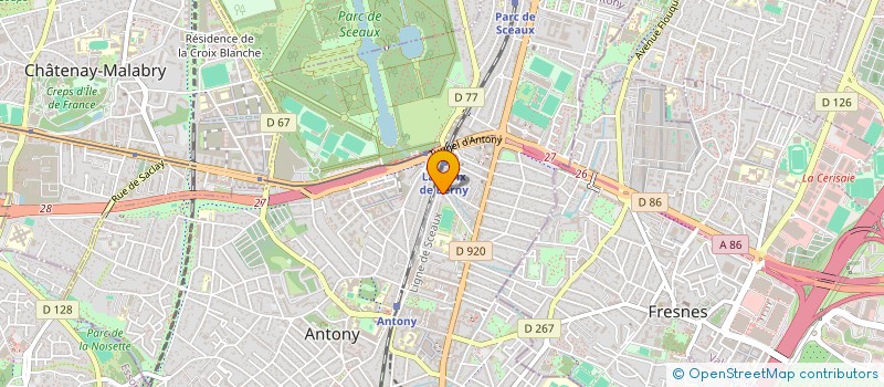 localisation de l'entreprise COMT.A.E à ANTONY