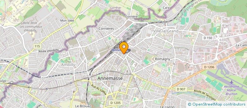 localisation de l'entreprise COMTAT à ANNEMASSE