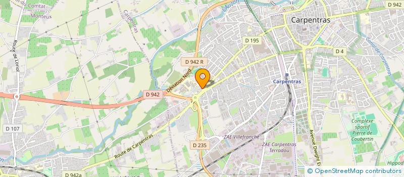 localisation de l'entreprise COMTAT ORTHOPEDIE S.E.E BOTTINEAU à CARPENTRAS