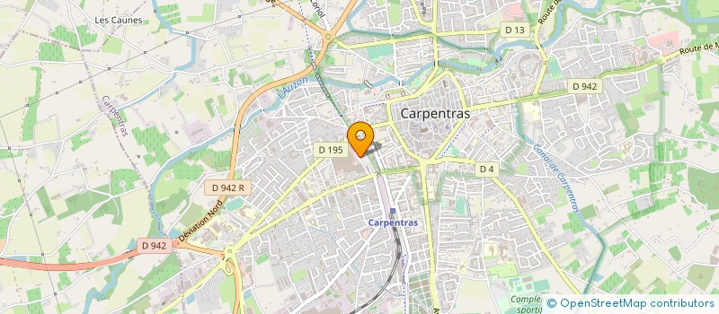 localisation de l'entreprise COMTAT VOYAGES  CARPENTRAS