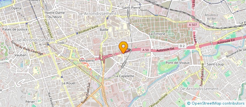 localisation de l'entreprise COMTE à MARSEILLE