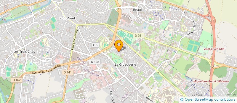 localisation de l'entreprise COMTE-BRANGER à POITIERS