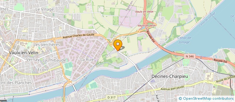 localisation de l'entreprise COMTE FRERES à DECINES-CHARPIEU