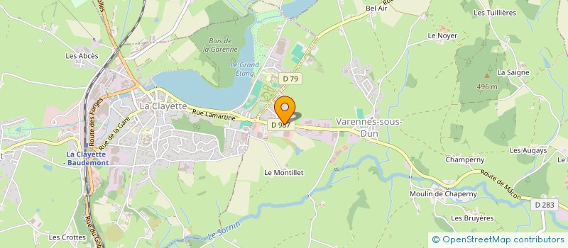 localisation de l'entreprise COMTE JOANNY à VARENNES-SOUS-DUN