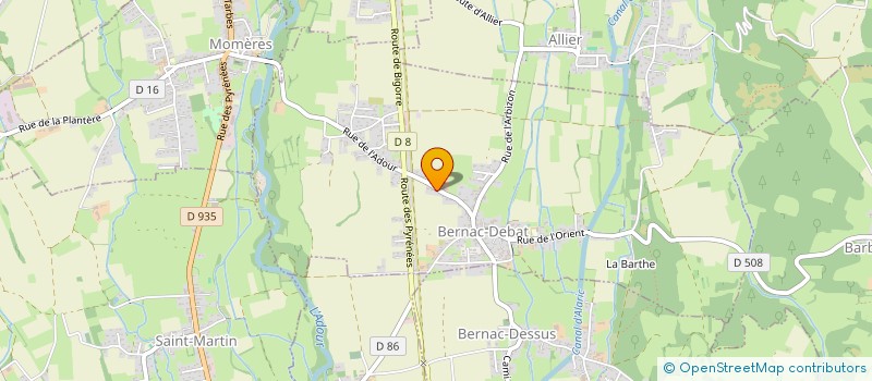 localisation de l'entreprise COMTE ROUGE  BERNAC-DEBAT