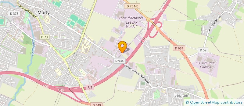 localisation de l'entreprise COMTECH à MARLY