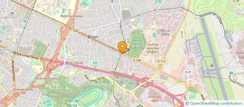 localisation de l'entreprise COMTECH  BRON