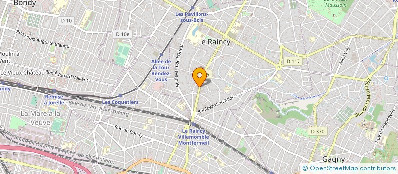 localisation de l'entreprise COMTECH  LE RAINCY