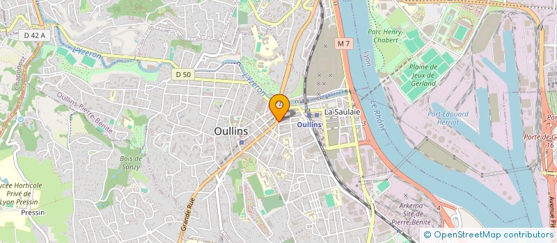 localisation de l'entreprise COMTECH INTERNATIONAL à OULLINS-PIERRE-BENITE