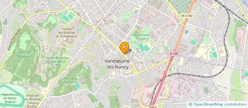 localisation de l'entreprise COMTECK  VANDUVRE-LES-NANCY