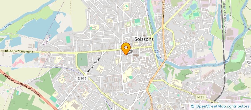 localisation de l'entreprise COMTEK à SOISSONS