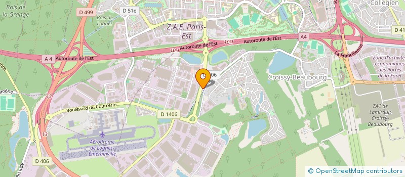 localisation de l'entreprise COMTEL  CROISSY-BEAUBOURG