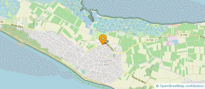 localisation de l'entreprise COMTEM'PLUM  LA COUARDE-SUR-MER