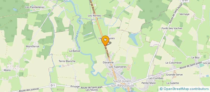 localisation de l'entreprise COMTET-PIN à SAINT-JULIEN-SUR-REYSSOUZE
