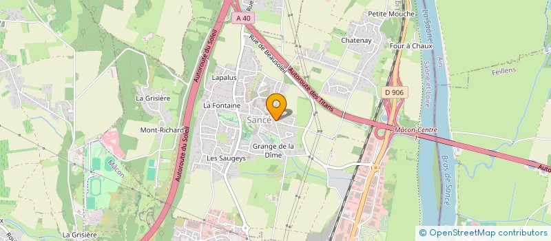 localisation de l'entreprise COMTET SERVICE à SANCE