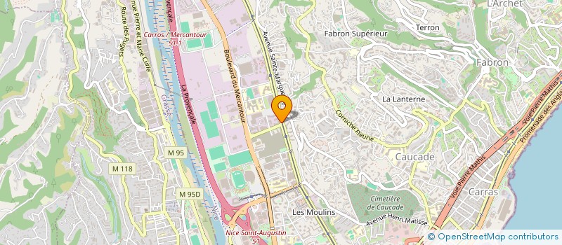 localisation de l'entreprise COMTHINGS à NICE