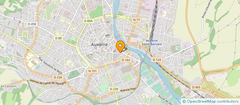 localisation de l'entreprise COMTOIR DES METAUX PRECIEUX à AUXERRE