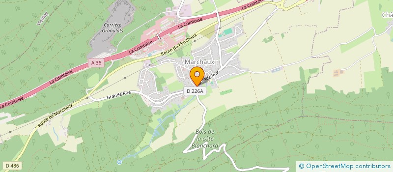 localisation de l'entreprise COMTOISE DE METALLERIE ET FERMETURES  LA TOUR-DE-SCAY