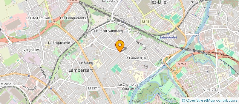 localisation de l'entreprise COMTOUR  LAMBERSART