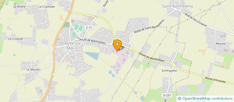 localisation de l'entreprise COMULIGHT à OCTEVILLE-SUR-MER
