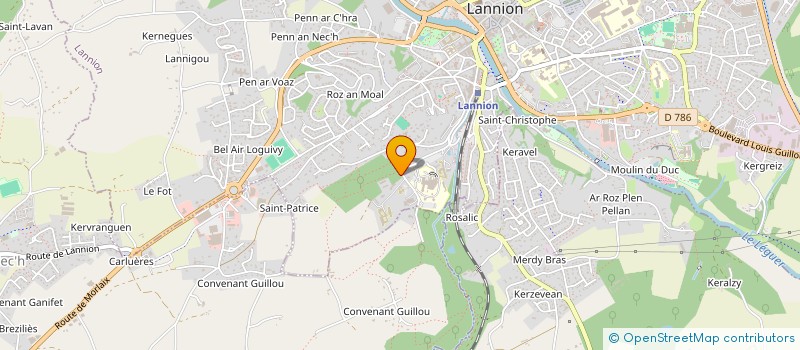 localisation de l'entreprise COMUN à LANNION