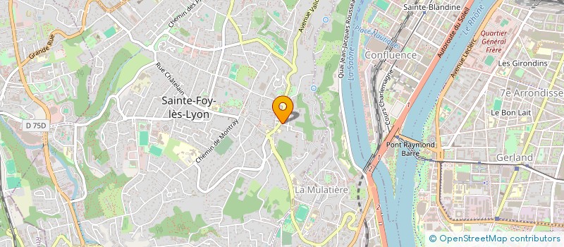localisation de l'entreprise COMUNIC AGENCY  SAINTE-FOY-LES-LYON