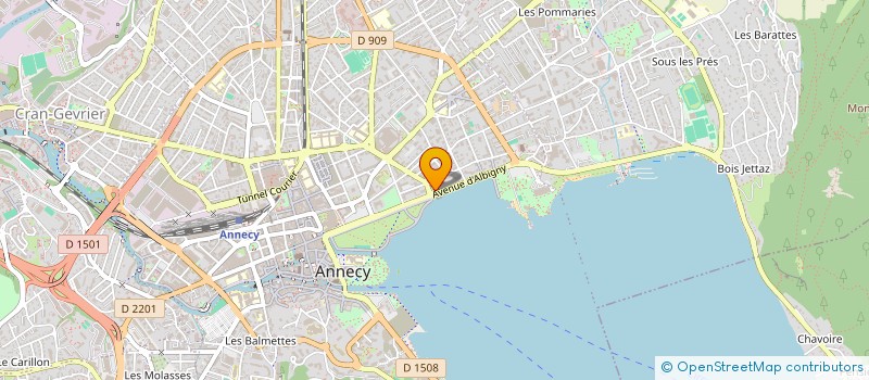 localisation de l'entreprise COMUNIS à ANNECY