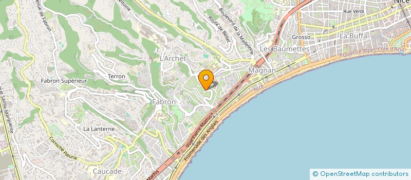 localisation de l'entreprise COMUP' à NICE