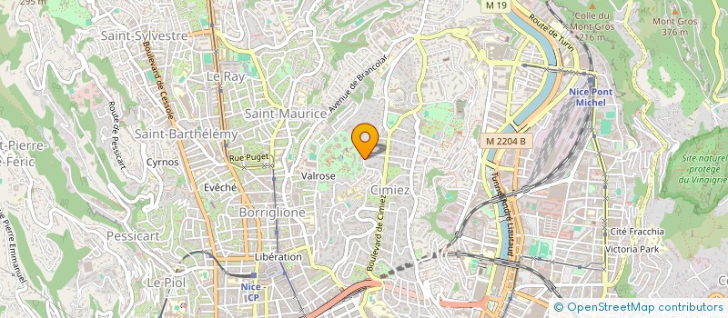 localisation de l'entreprise COMUS à NICE